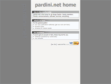 Tablet Screenshot of pardini.net